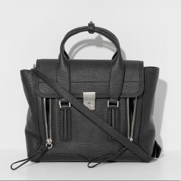 3.1 Phillip Large Grey Leather Silver Pashli Tote - Picture 2 of 16